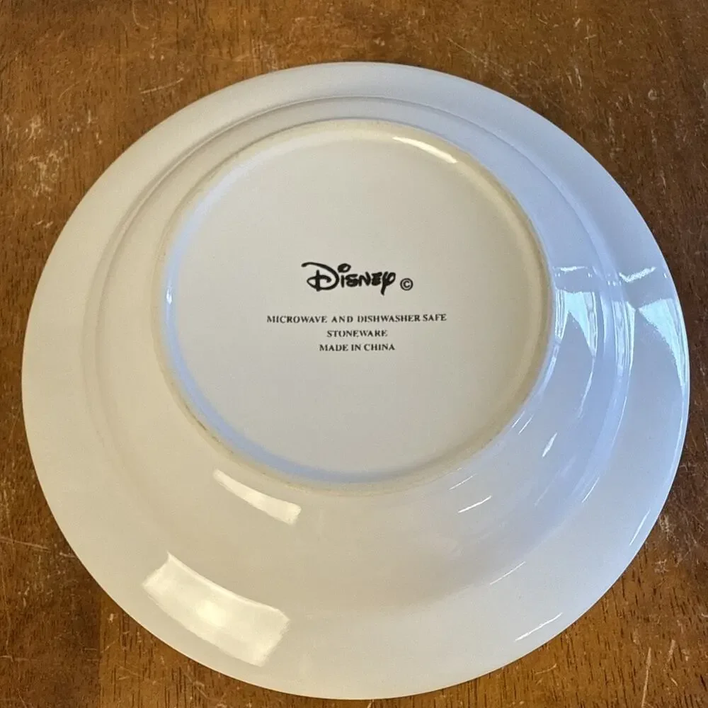Disney Stoneware Minnie Mouse Soup Bowl Vegetable Rim Design Vintage Salad Dish‎
